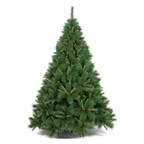 Albero di natale D. 1,14 x h. 1,8 m con pigne TARVISIO Verde