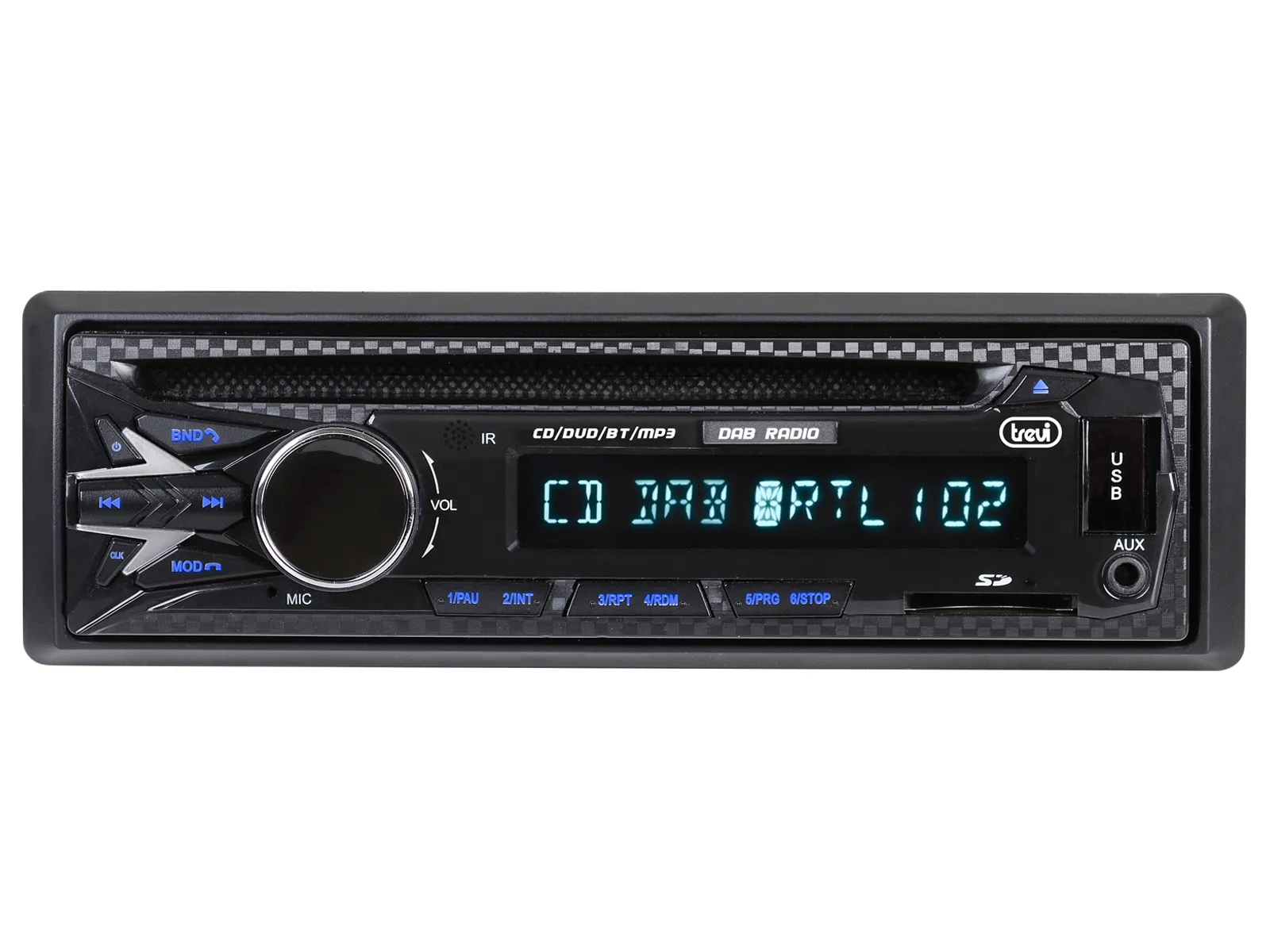 Trevi AUTORADIO DAB FM CD 180W WIRELESS USB SD AUX-IN XCD 5790 DAB