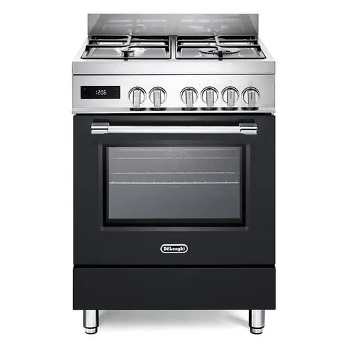 Cucina gas De Longhi PRO 66 MAL PZ Inox e Nero Inox e Nero