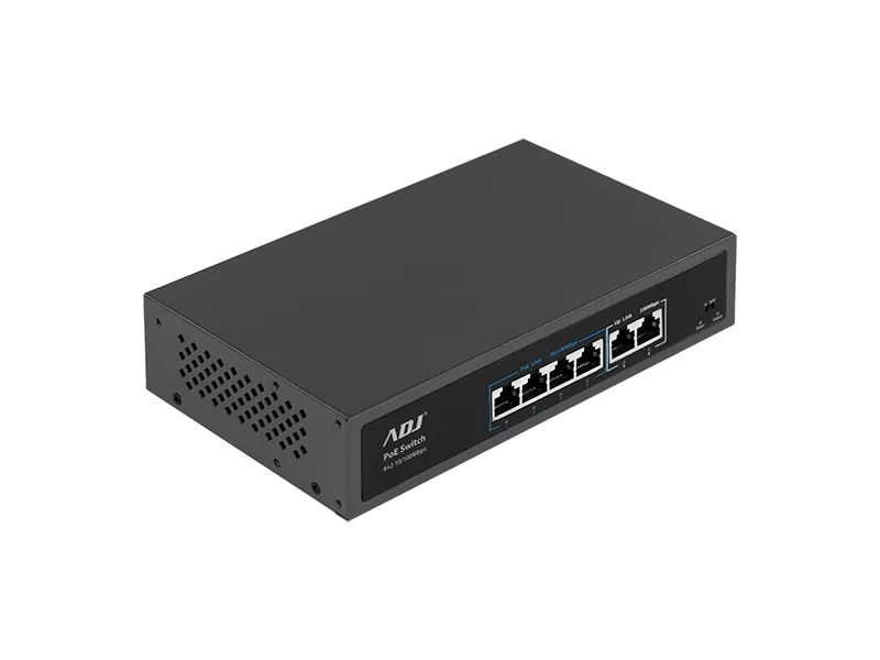 SWITCH 4+2P DI CUI 4P POE PLUS 10/100 E 2P GIGABIT 250M 