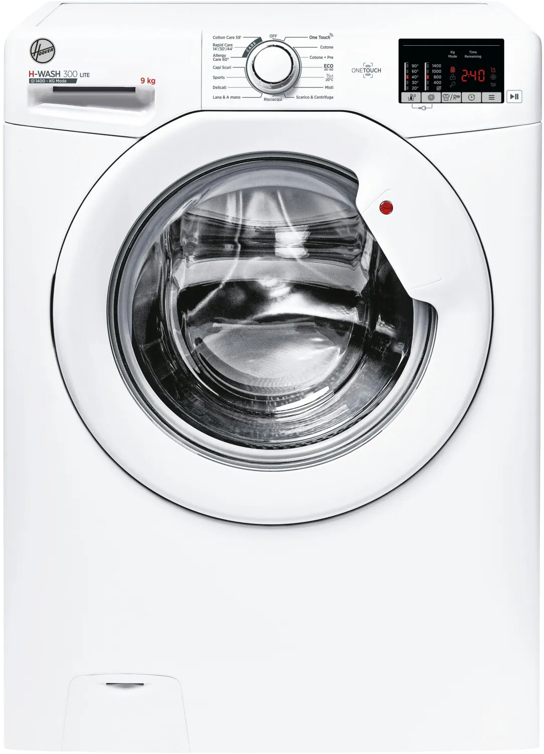  H-WASH 300 LITE H3W 492DE-11 lavatrice Caricamento frontale 9 kg 1400 Giri/min Bianco