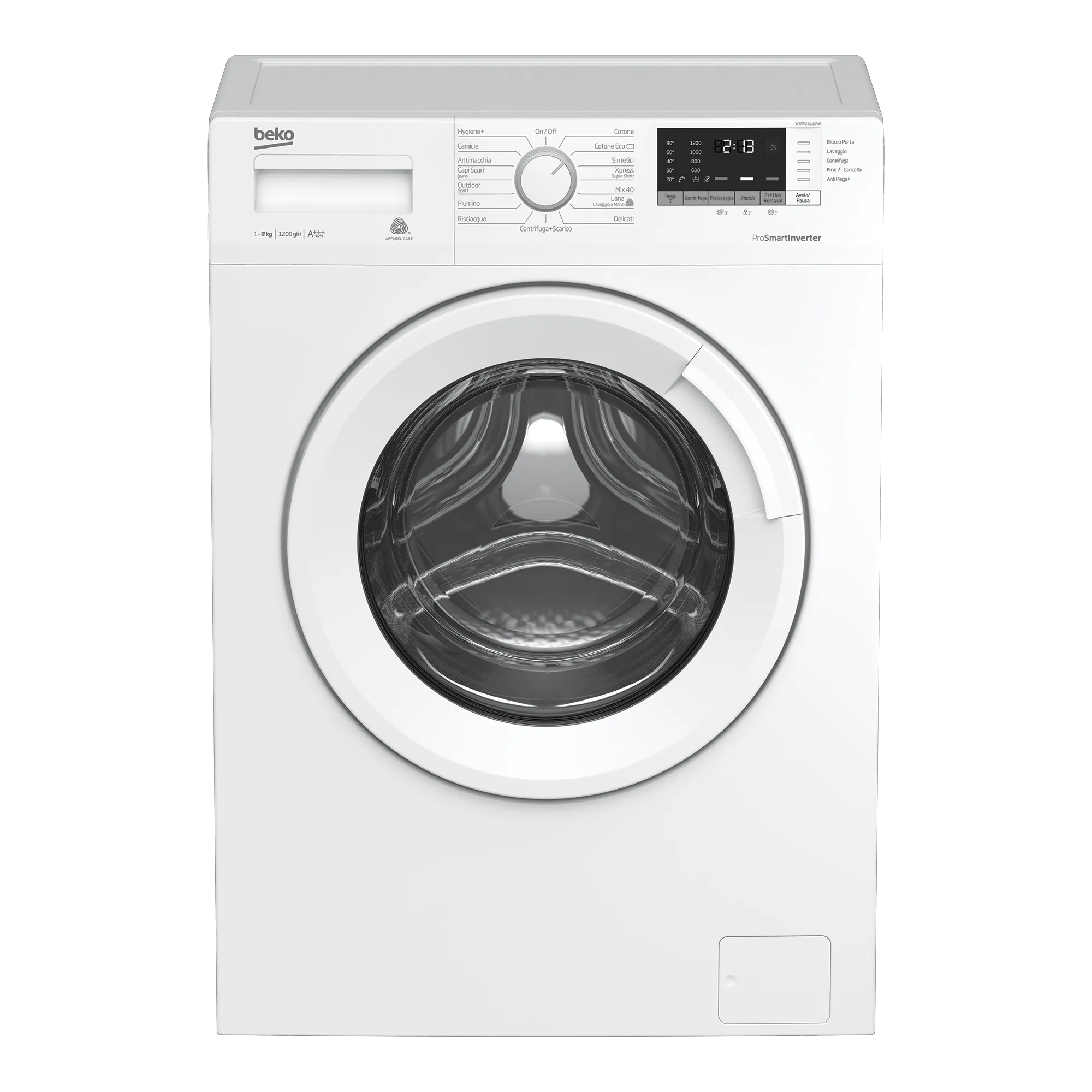 WUX81232WI/IT lavatrice Caricamento frontale 8 kg 1200 Giri/min Bianco