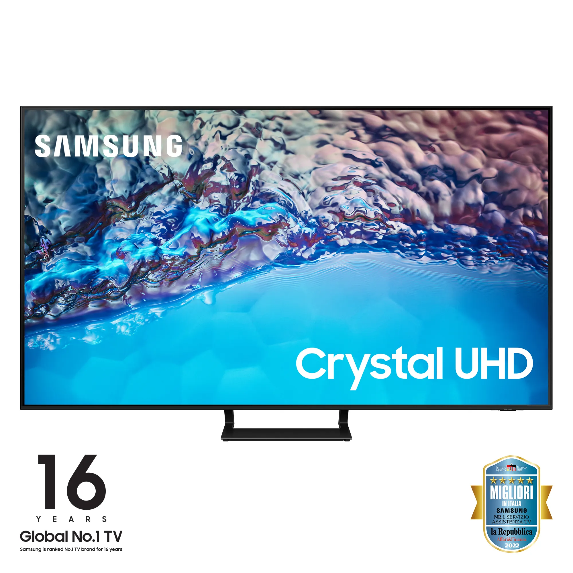  Series 8 TV Crystal UHD 4K 65” UE65BU8570 Smart TV Wi-Fi Black 2022, Ultra sottile, Colori reali, Gaming mode, Suono dinamico