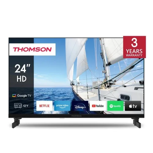 TV THOMSON LED 24 24HG2S14C SMART GOOGLE TV DVB-T2/S2 HD CI+ 3XHDMI 2XUSB (ANCHE 12V) TELECOMANDO RETRO ILLUMINATO VESA