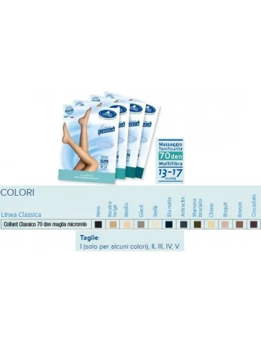Sauber Collant 70 Denari Maglia Microrete Stella 5 Linea Classica - Desa Pharma Srl