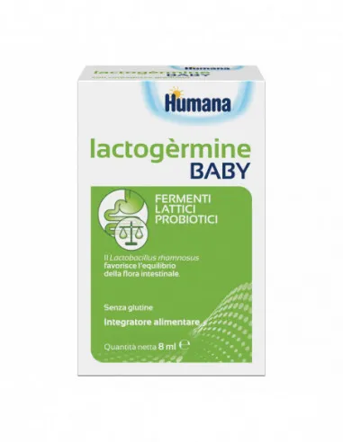 Lactogermine Baby Gocce Flacone Da 7,5 G Con Tappo Serbatoioe Contagocce - Humana Italia Spa