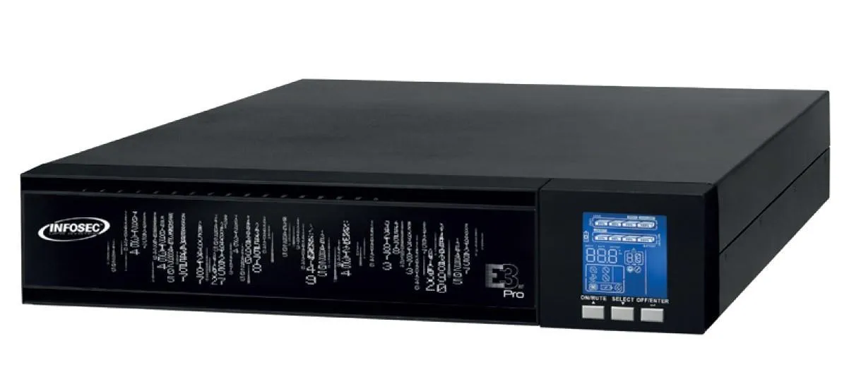 Infosec Gruppo di Continuit&agrave; UPS E3 Pro 3000VA 2700W On Line Nero