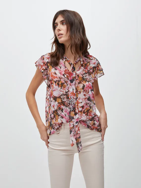 Blusa fantasia floreale