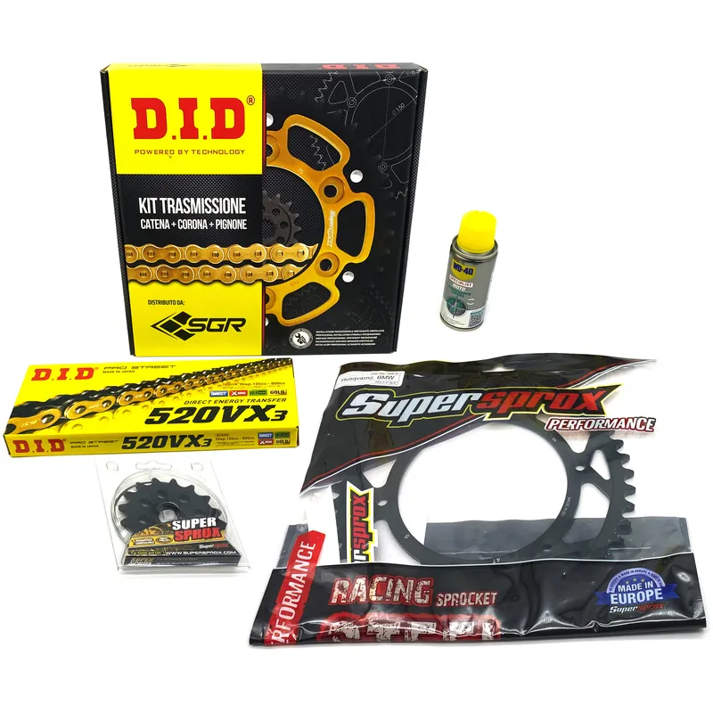 Kit catena, corona e pignone per Suzuki GN 400 DID VX3