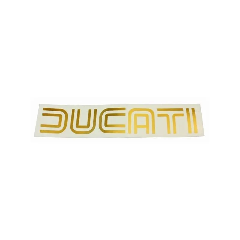 Adesivo Ducati '70 oro