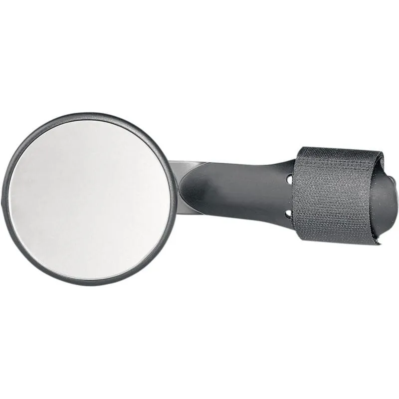 Specchietto retrovisore bar-end Round mini regolabile nero