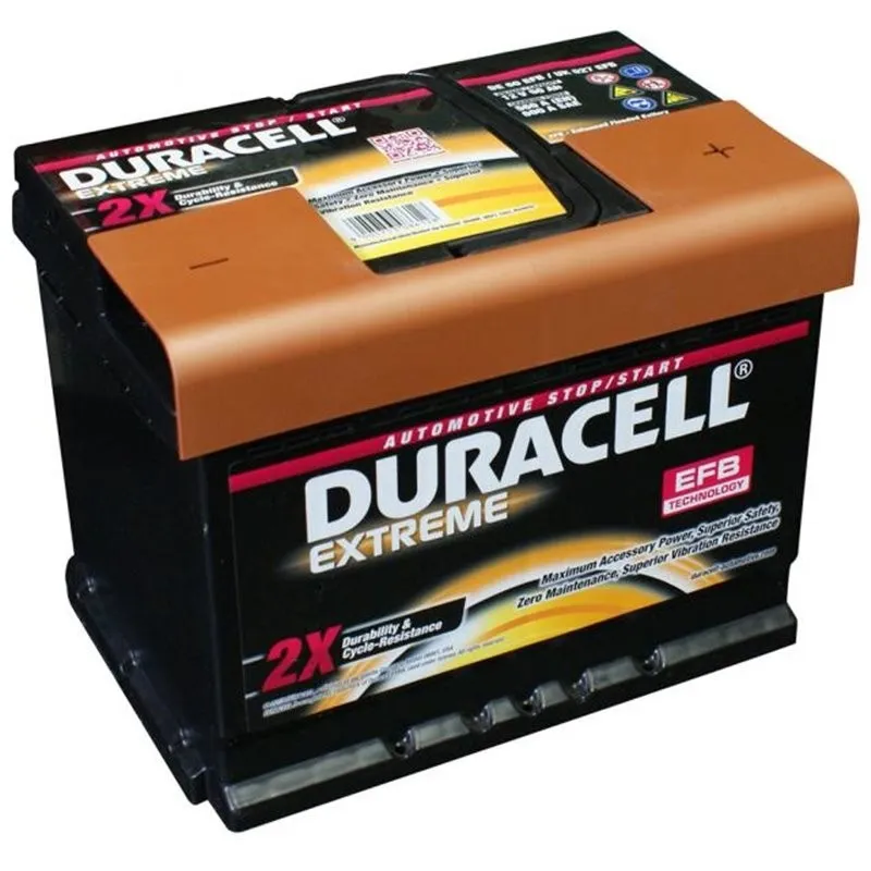 BATTERIA DURACELL EXTREME EFB 12V 60AH 560A DX