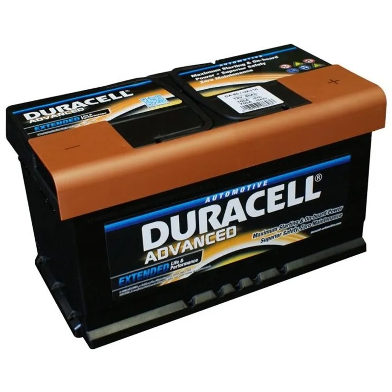 BATTERIA DURACELL ADVANCED 12V 80AH 700A DX