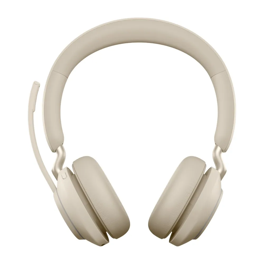 Jabra Evolve2 65, UC Stereo Cuffia Padiglione auricolare USB tipo-C Bluetooth Beige