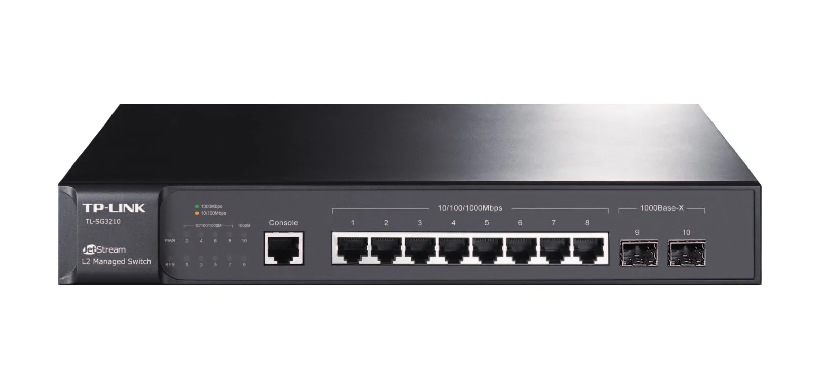 TP-LINK TL-SG3210 Gestito L2 Gigabit Ethernet (10/100/1000) Nero