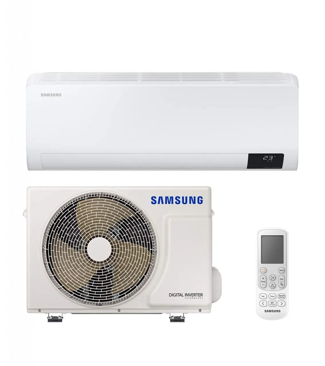 Samsung Luzon F-AR12LZN - Climatizzatore Monosplit, Pompa di Calore, Deumidificatore, 12000 btu/h, R32, A++/A+