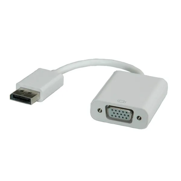 ROLINE DisplayPort-VGA Adapter, M/F Bianco