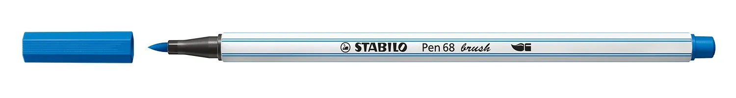 STABILO Pen 68 brush marcatore Medio Blu 1 pezzo(i)