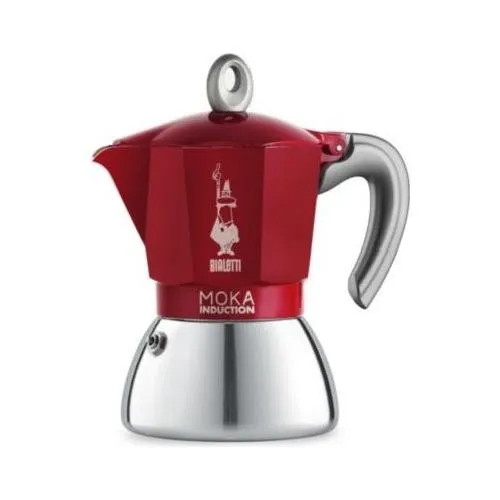 Bialetti , Moka Induction 6 Tazze, Rossa