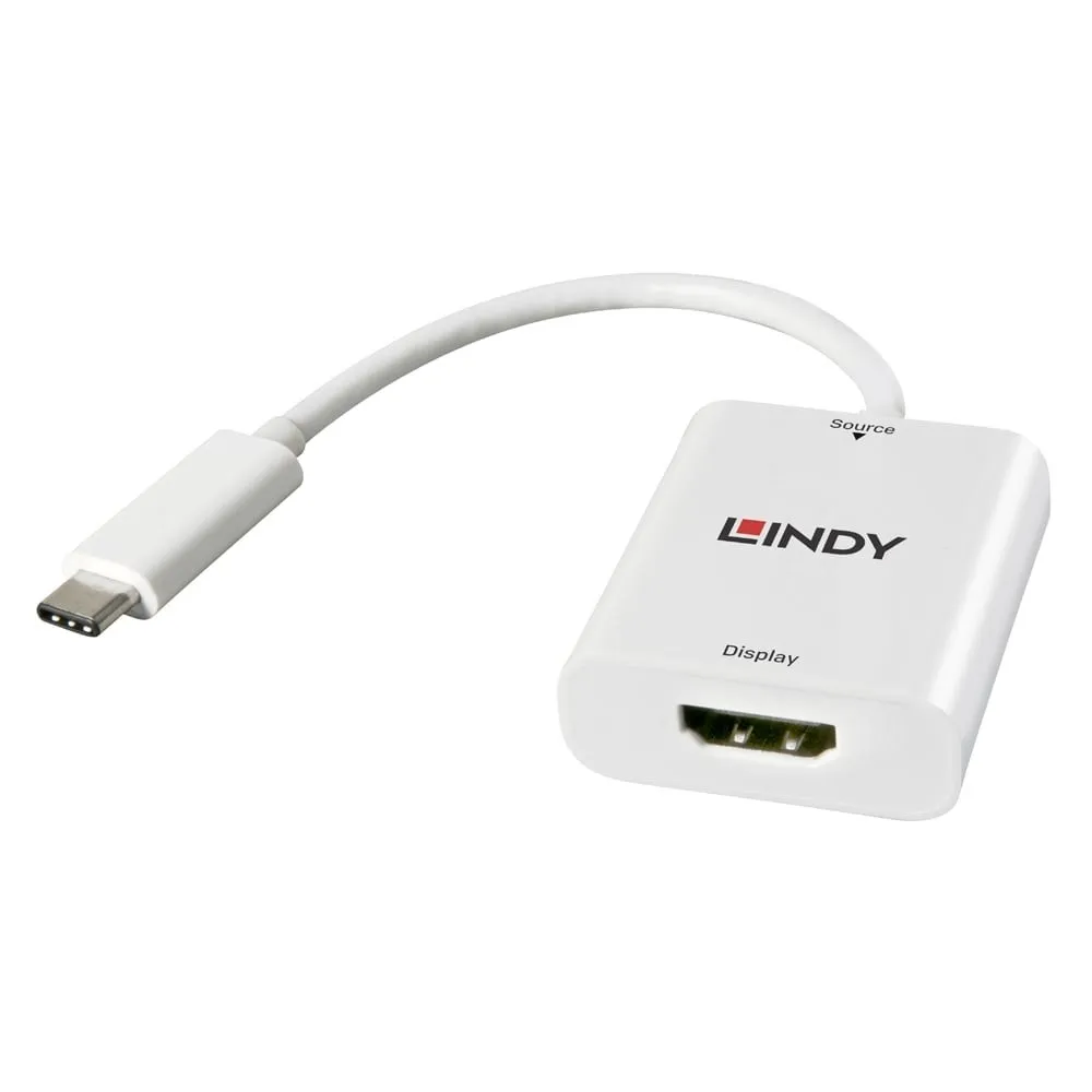 Lindy 43244 cavo di interfaccia e adattatore USB 3.1 Type C HDMI Bianco