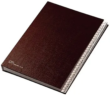 Fraschini Numerical Folder 240 x 340 mm Finta pelle Rosso