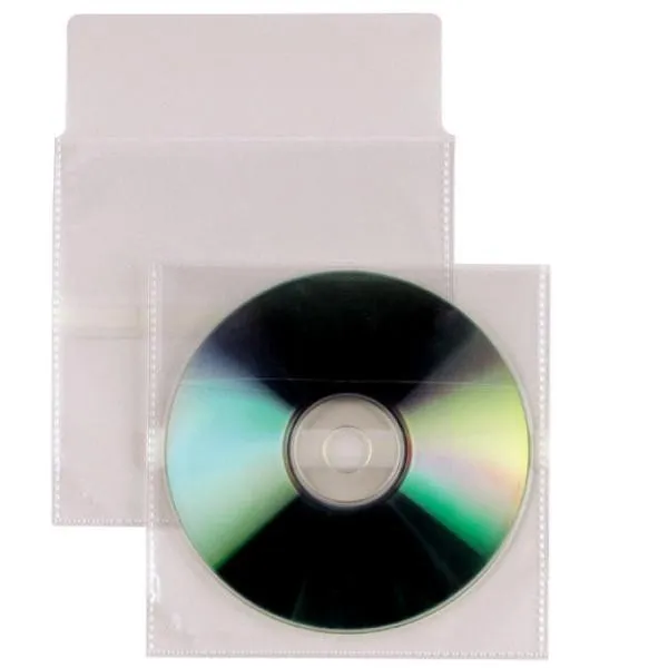 SEI Rota 430104 custodia CD/DVD Custodia a tasca 1 dischi Trasparente, Bianco