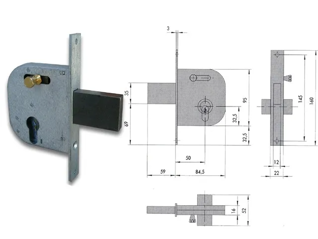 CISA 42032-50-0 SERR CANCELLO CIL SAG