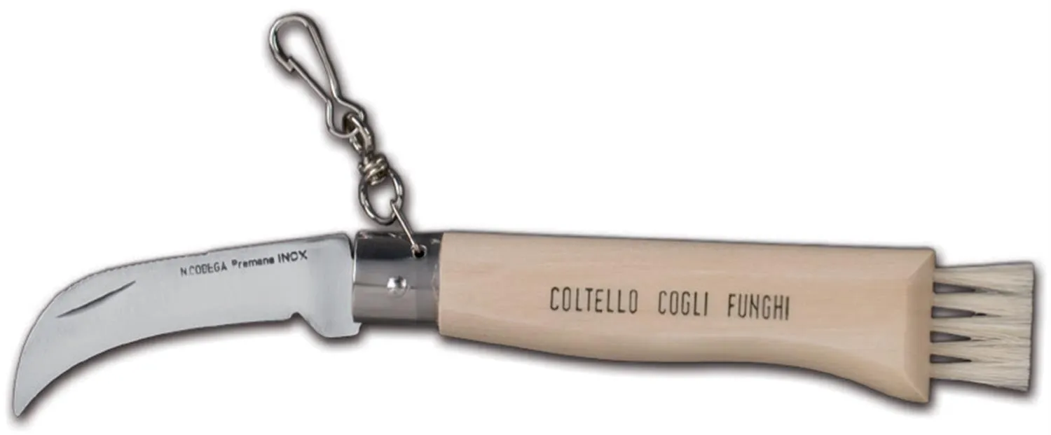 Coltello funghi in legno chiaro di Sanelli Ambrogio