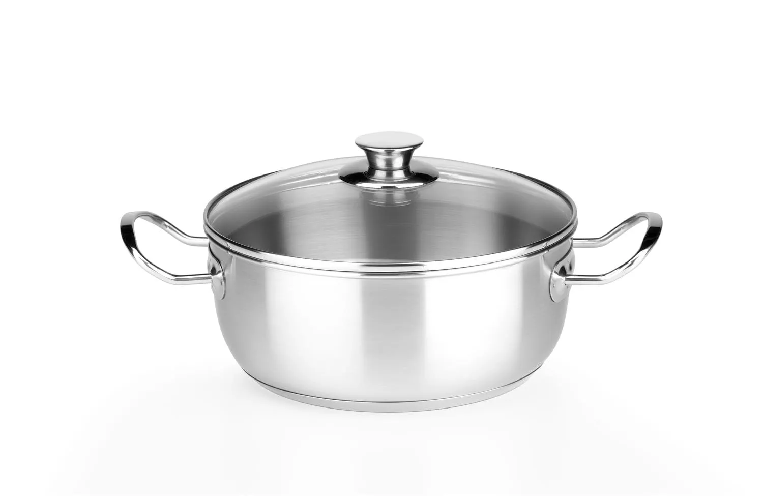 Casseruola in acciaio inox per induzione con coperchio, linea Chef, diam. 16cm