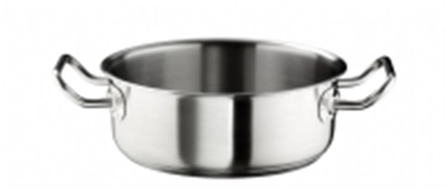 Casseruola fonda in acciaio inox per induzione con un manico, linea Master, diam.20cm