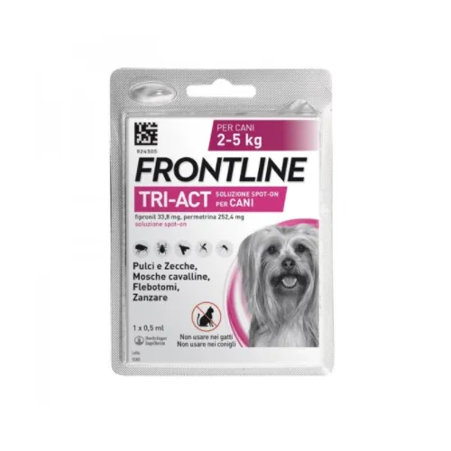 Frontline Tri-Act*Spot-On 1 Pip 0,5Ml Cani 2-5Kg