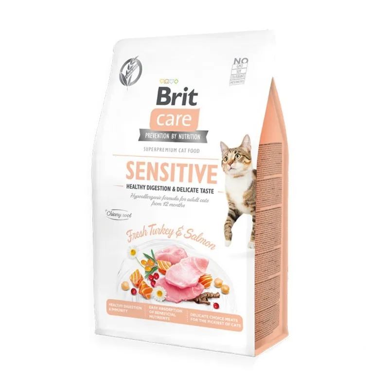  Sensitive Tacchino Fresco e Salmone Adult Grain Free per Gatti