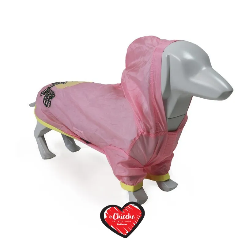  Easy Rain Light Rosa Impermeabile Leggero per Cani