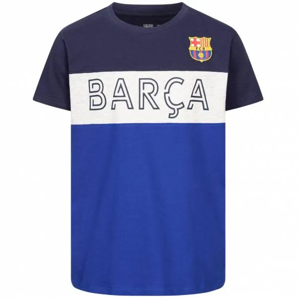  Team Crest & Logo Bambino T-shirt FCB-3-393B