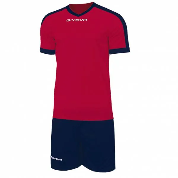  Kit Revolution Maglietta da calcio con Shorts blu navy