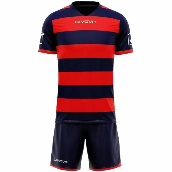  Completo da rugby Maglia con pantaloncini blu scuro/rosso