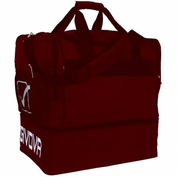  Borsa sportiva per calcio rosso scuro