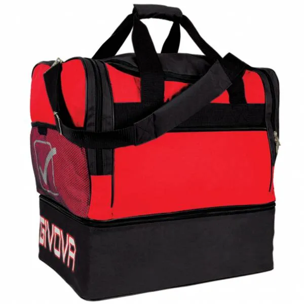  Borsa sportiva per calcio rosso / nero