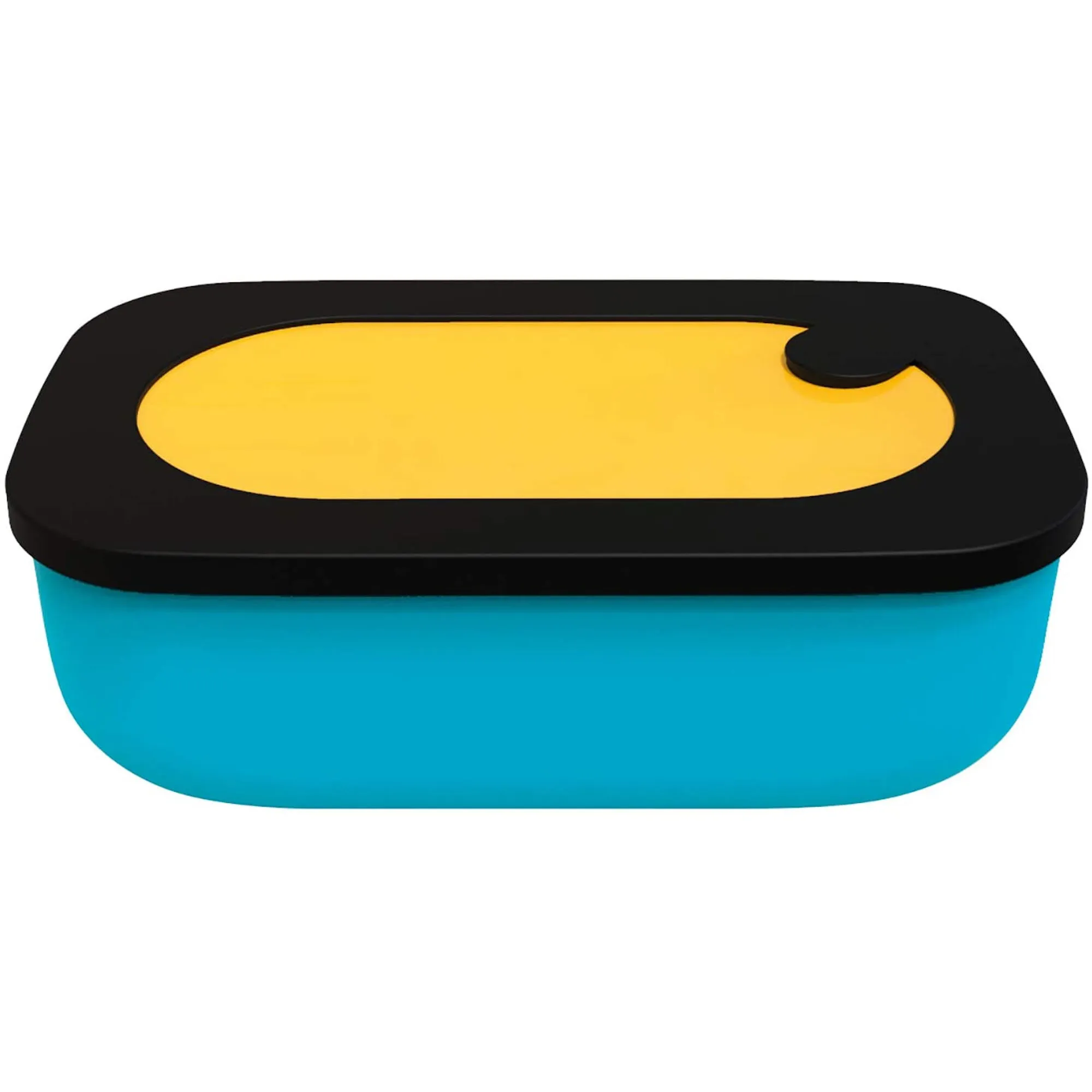 On The Go Lunchbox con Contenitore, Spalvieri & Del Ciotto, 20 x 12 x h7 cm, 900 cc, Giallo ocra