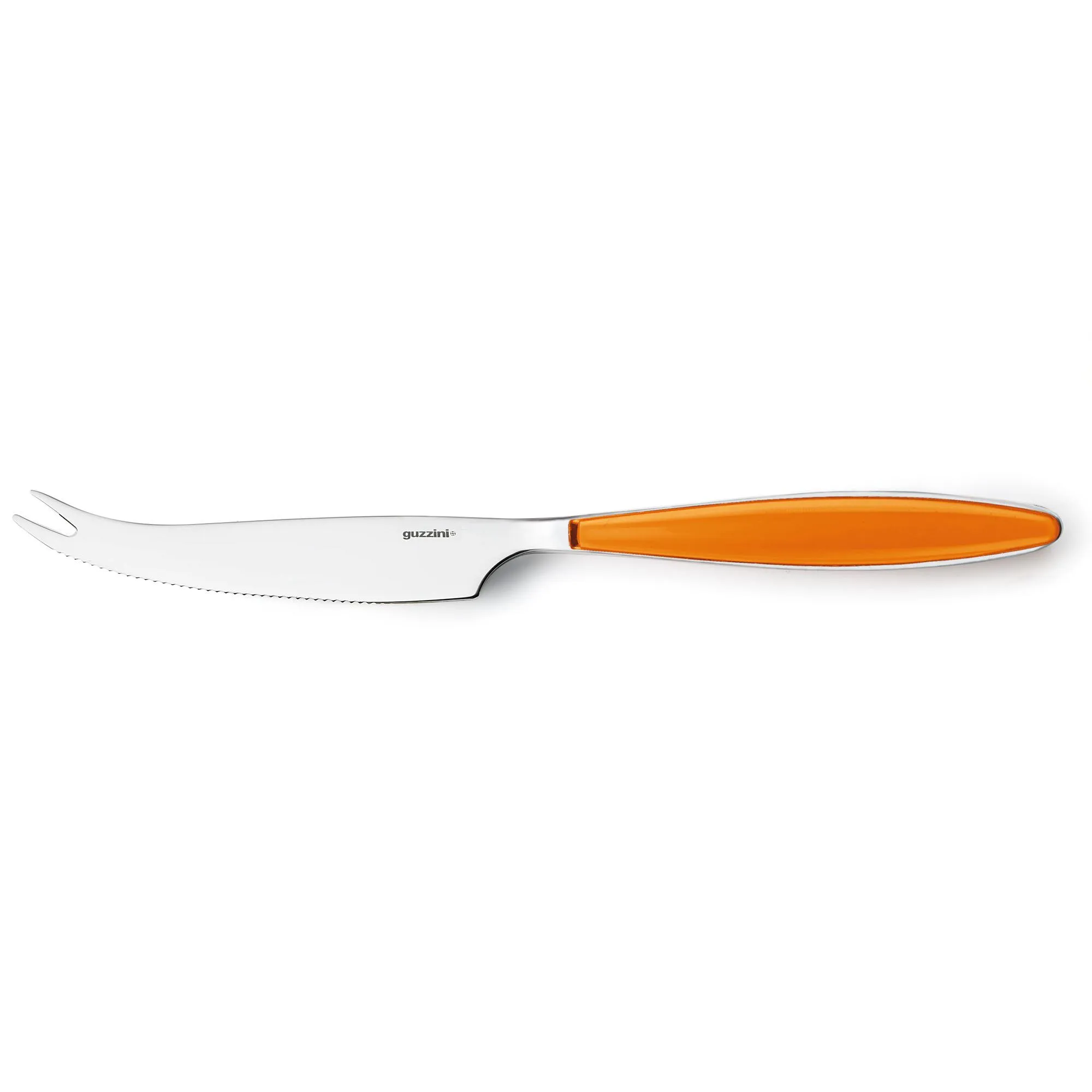 Coltello Formaggio due punte Feeling inox 18/10 lucido 23,8 cm Arancio