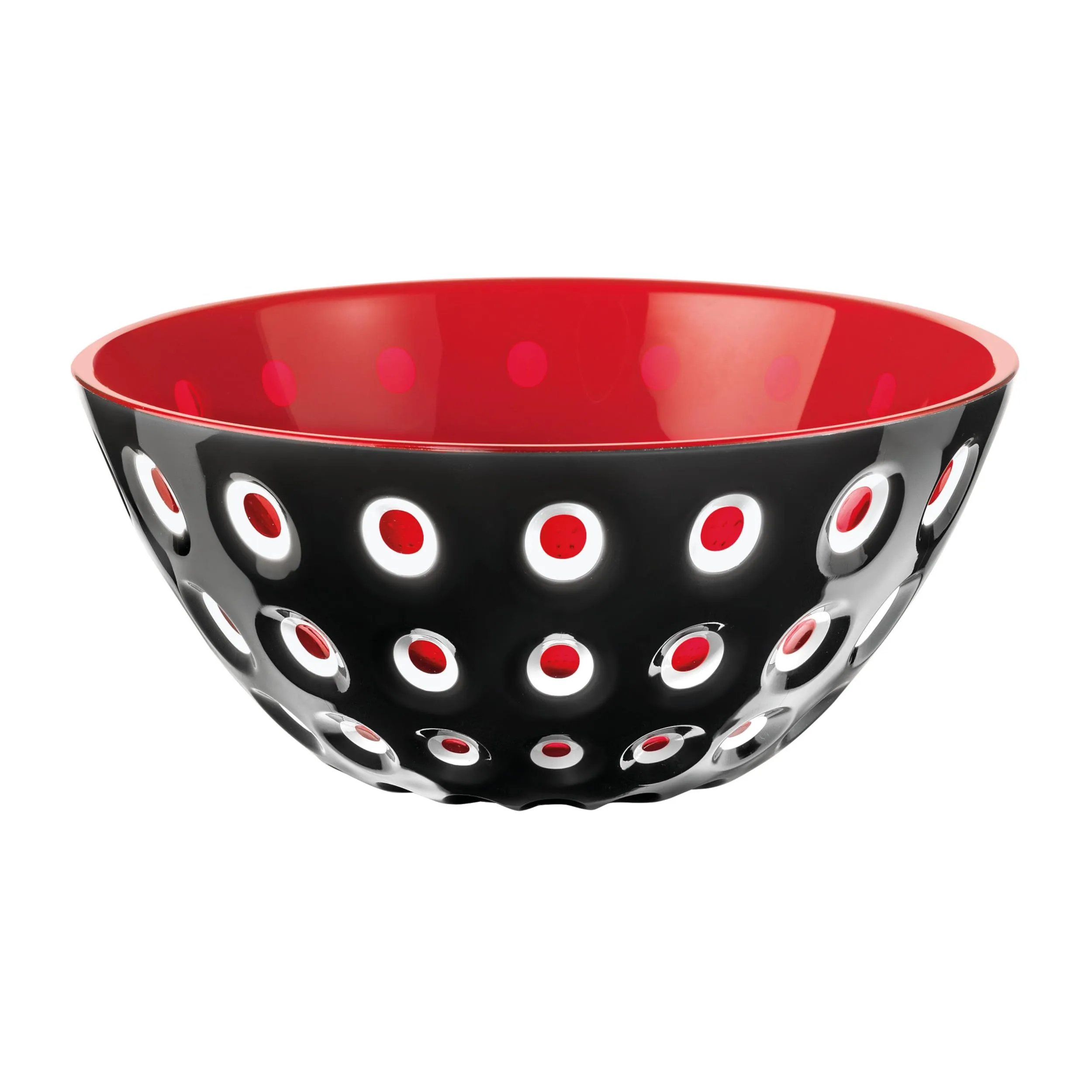 Ciotole contenitore 20xh 9 cm -1350 cc Le Murrine nero/bianco/rosso