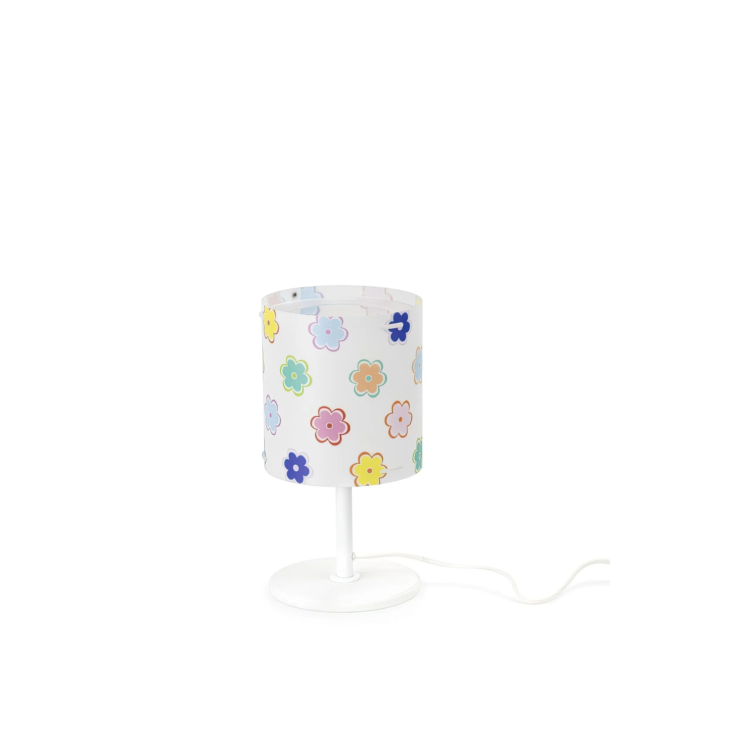 Abatjour Cylinder Fiori,design Emporium realizzato in Polypropylene , PVC espanso , metallo, misure 18x18x25 cm