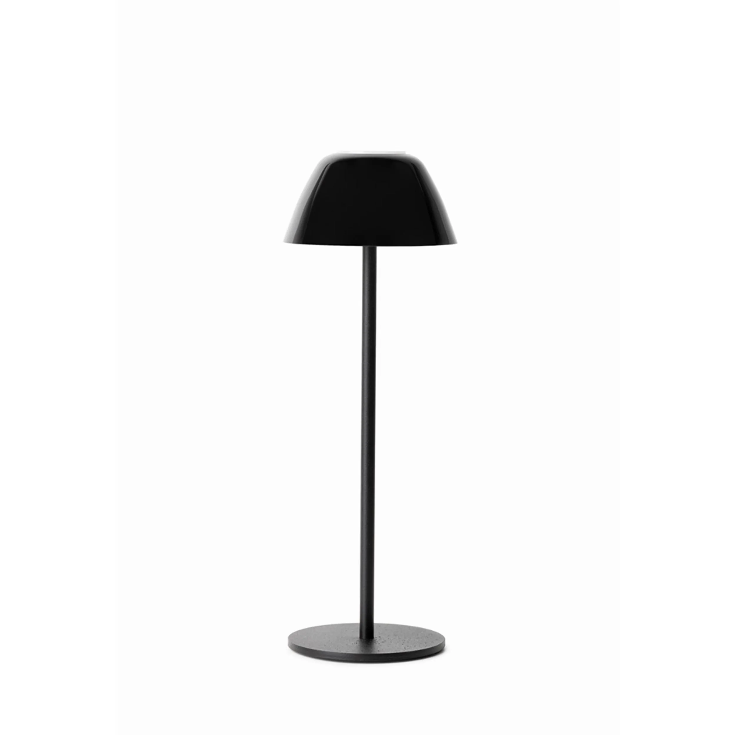 Lampada da Tavolo senza filo dotata di cavo USB per la ricarica h 35 cm in metacrilato LUCIENNE 12x12x h35 cm Intensità della Luce regolabile colore nero