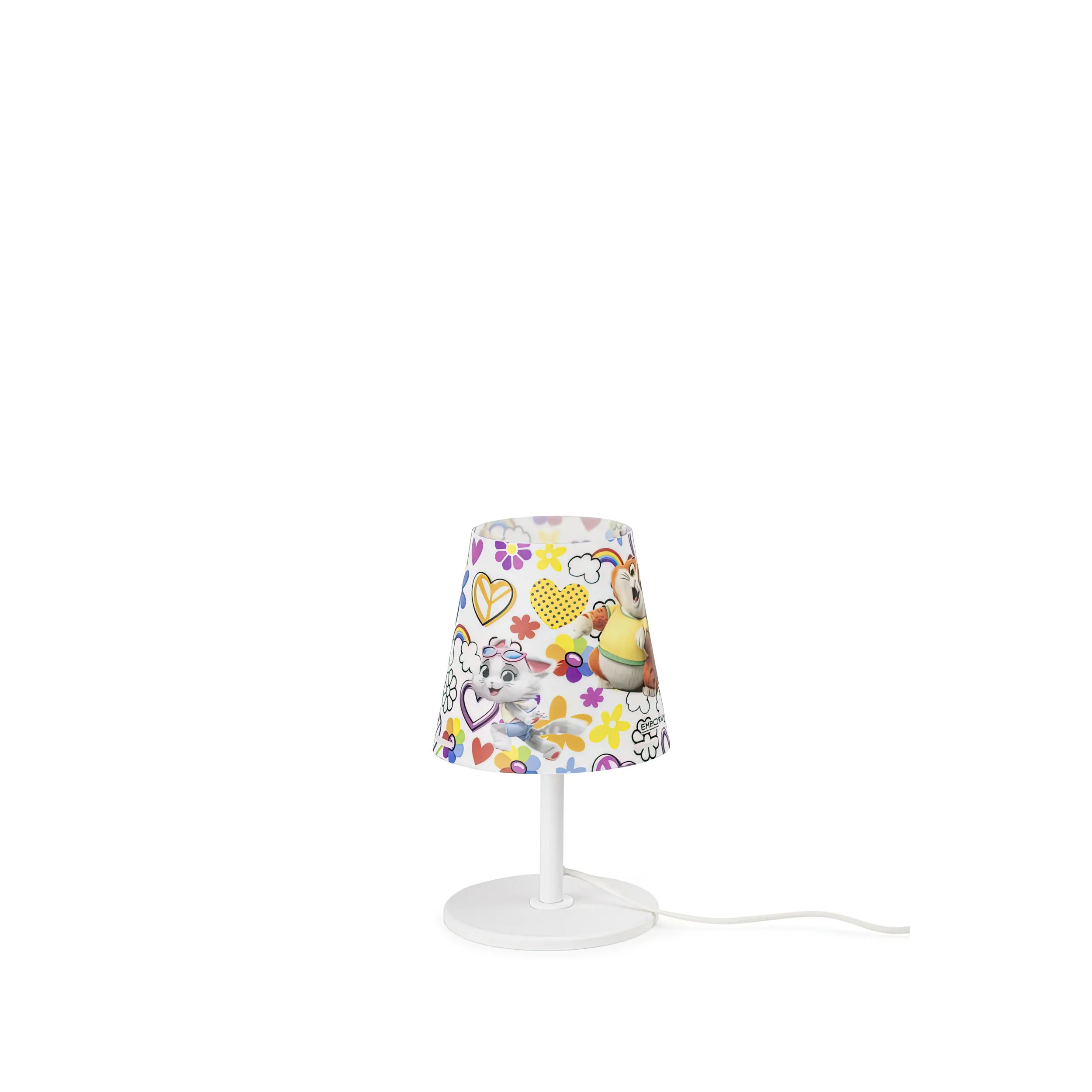 Abatjour Buffylight Snapcat 44 Gatti,design Emporium realizzato in Polypropylene , PVC espanso , metallo, misure 18x18x25 cm