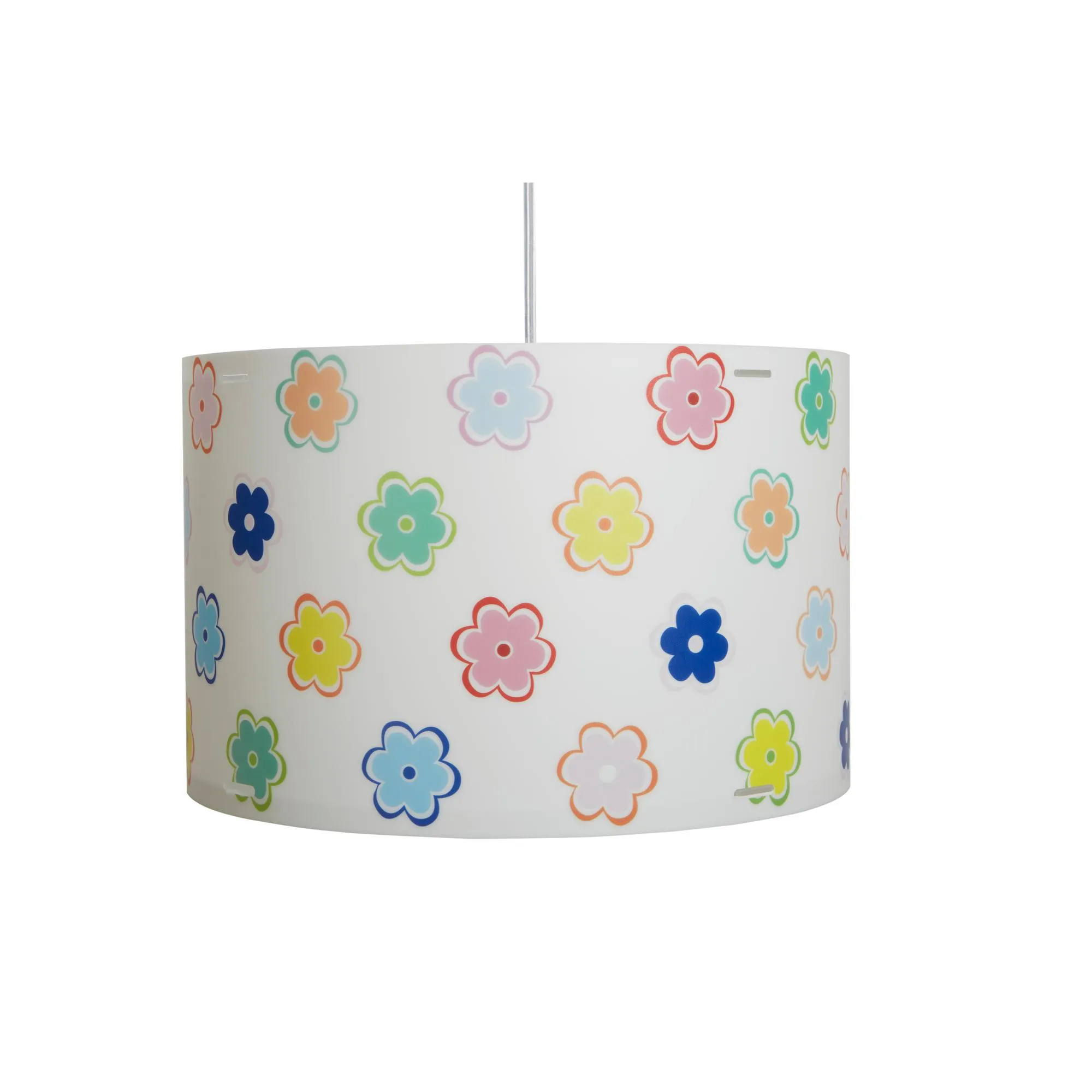 Lampada a sospensione per camerette CYLINDER Piccola Ø 30xh 19,6 cm in multicolor FIORI