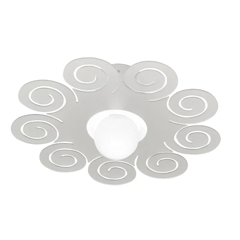 Plafoniera da soffitto diametro 45xh19.5 cm Riccy Emporium Bianco Satinato