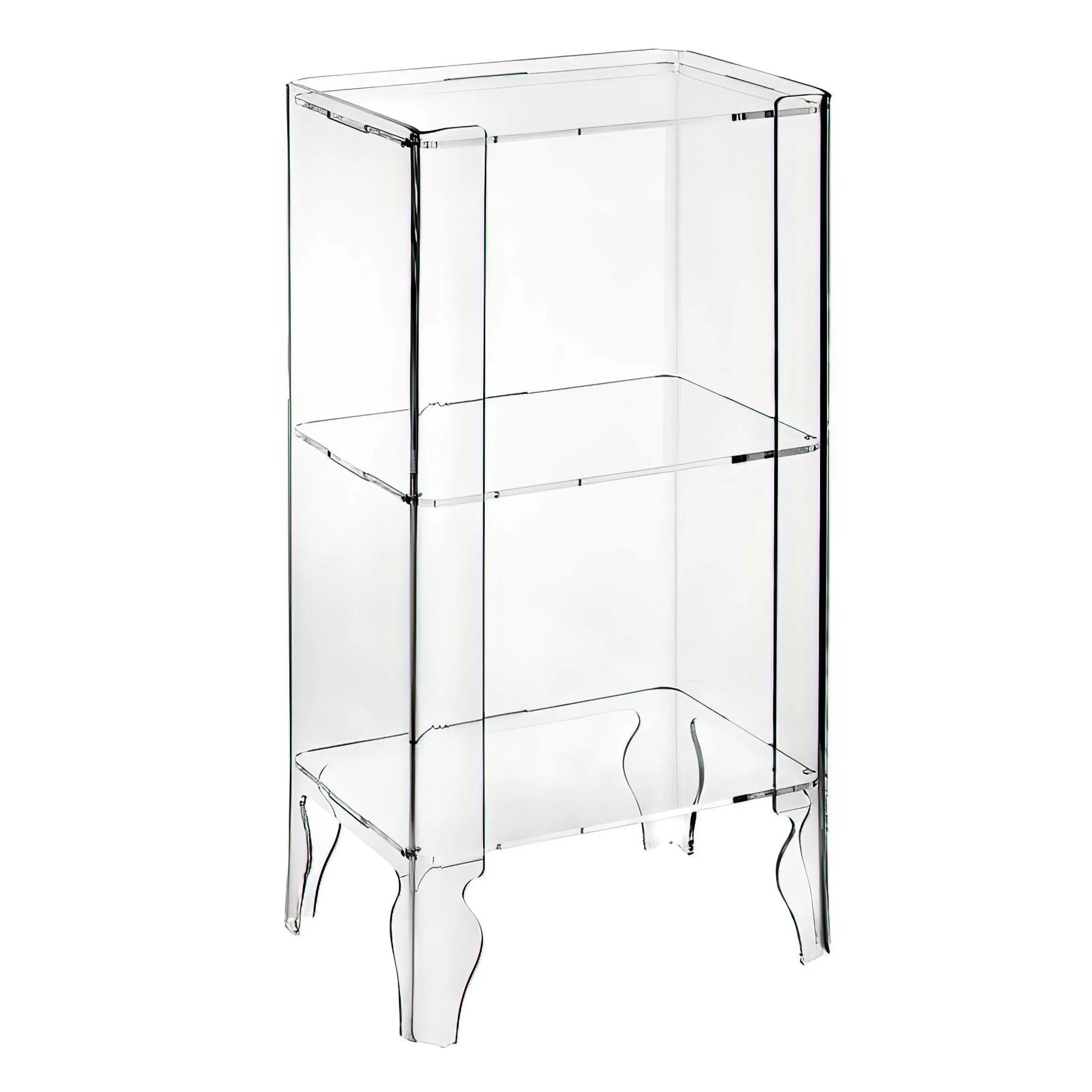 Mobile alto NAIF 2 - 49x36h90 cm Bookcase Struttura in metacrilato spessore 8 mm Portata max: 30 kg Trasparente Ripiani trasparenti