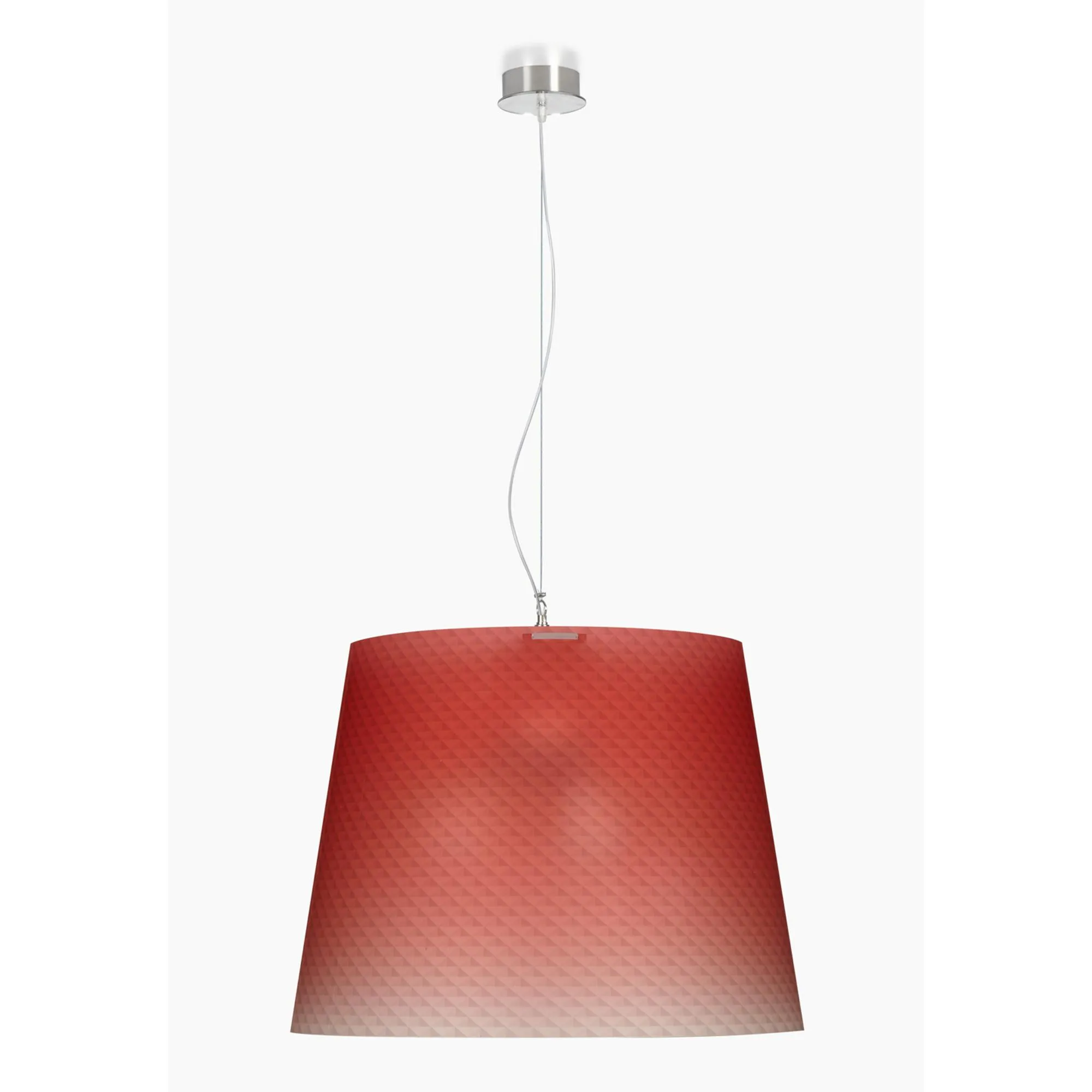 Sospensione con paralume Conico BOEMIA Ø42x36h cm 1x70 W max E 27 HGS Rosso