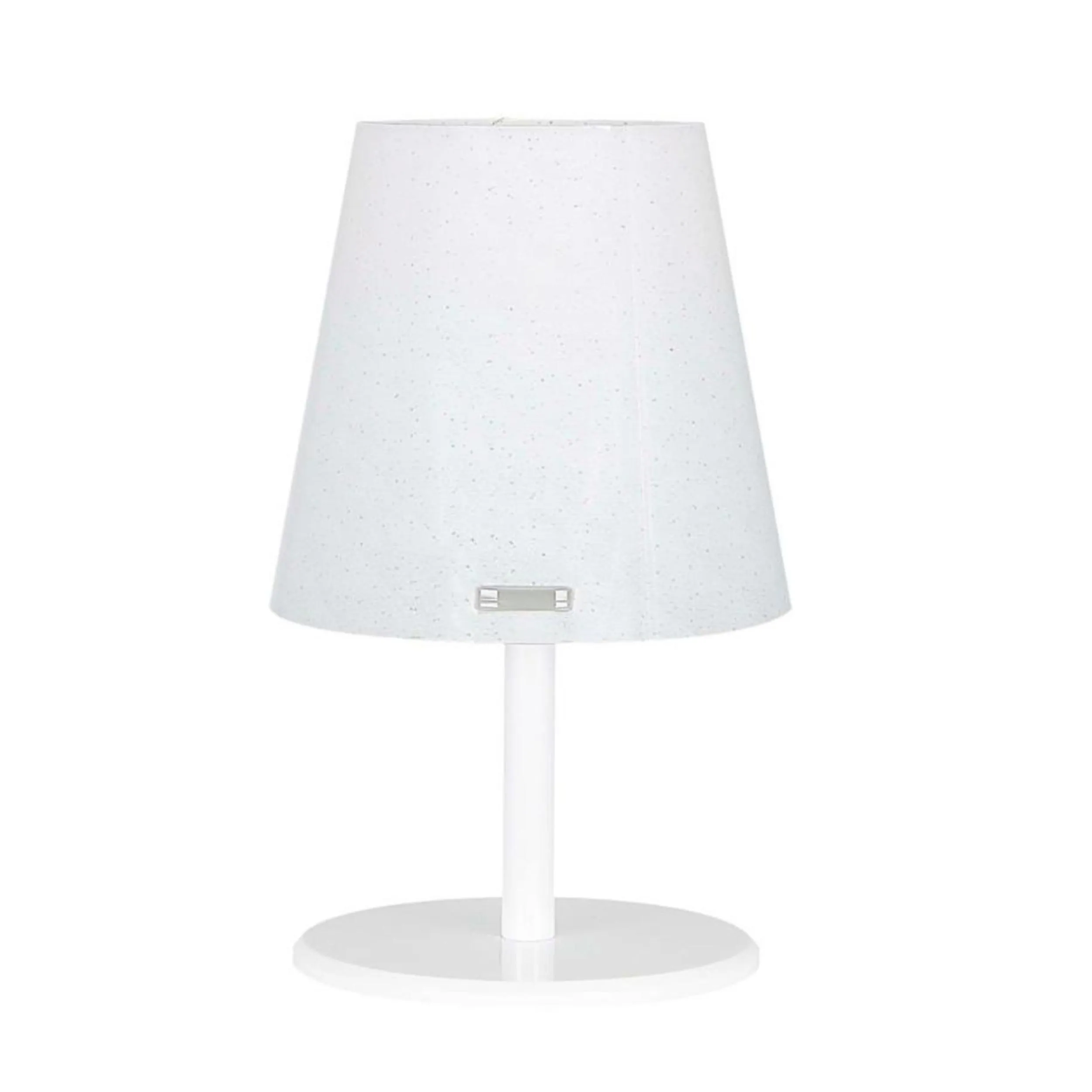 Lampada da tavolo Media BOEMIA Ø 18xh25 cm con paralume conico in policarbonato bianco