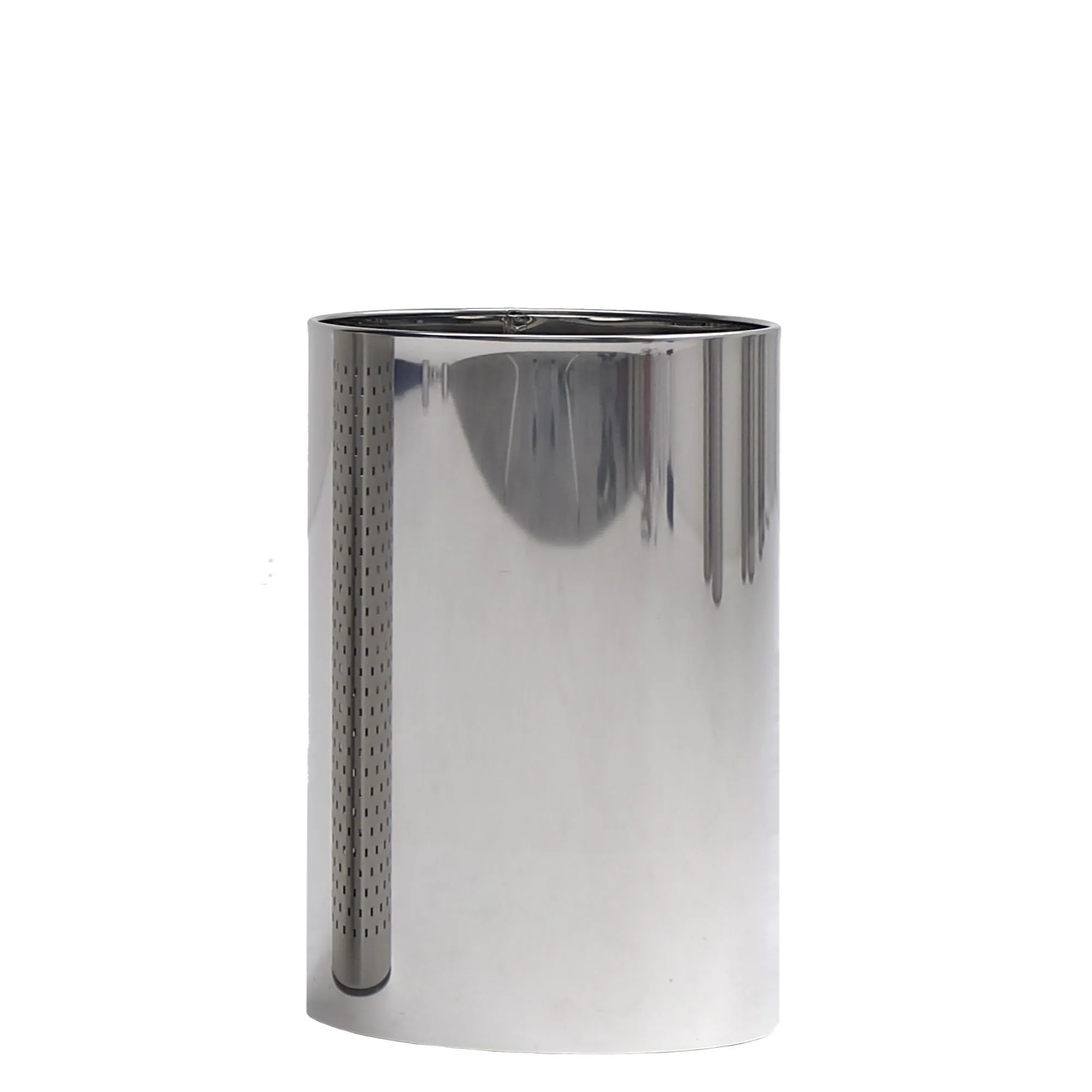 Cestino Pieno diametro 25xh38 cm - L18 in acciaio Modello Standard Inox lucido